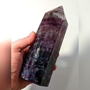 Rainbow Fluorite Chunky Banded Tower
